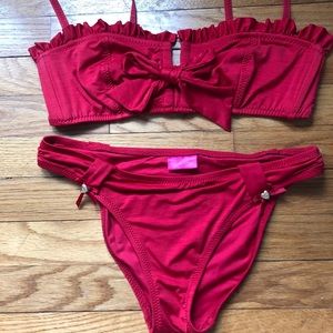 Betsey Johnson red bikini set